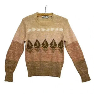 Genesis Size M Sweater Pullover 90s Oversized Striped Windsurfer Ocean Vintage